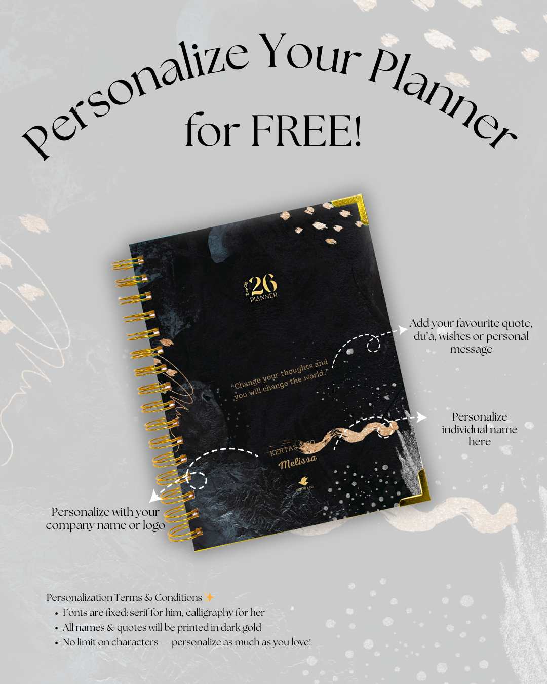 PLANNER 2026 - MIDNIGHT (COMEBACK EDITION)